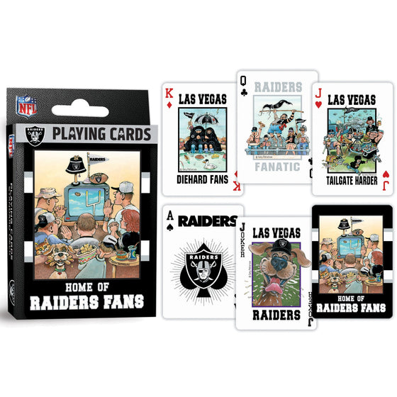 Las Vegas Raiders Fan Deck Playing Cards - 54 Card Deck - 757 Sports Collectibles