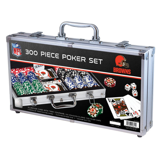 Cleveland Browns 300 Piece Poker Set - 757 Sports Collectibles