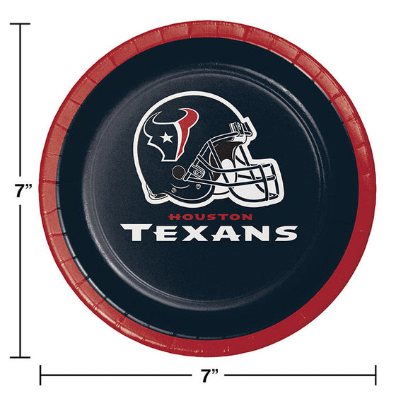 Houston Texans Dessert Plates, 8 ct - 757 Sports Collectibles