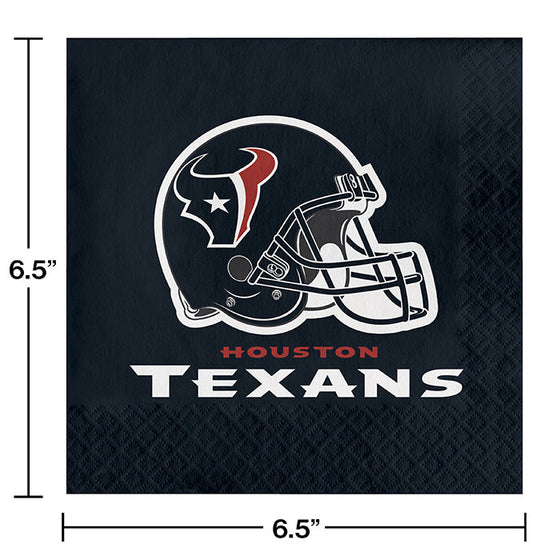 Houston Texans Napkins, 16 ct - 757 Sports Collectibles