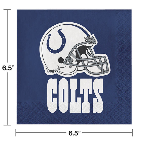 Indianapolis Colts Napkins, 16 ct - 757 Sports Collectibles