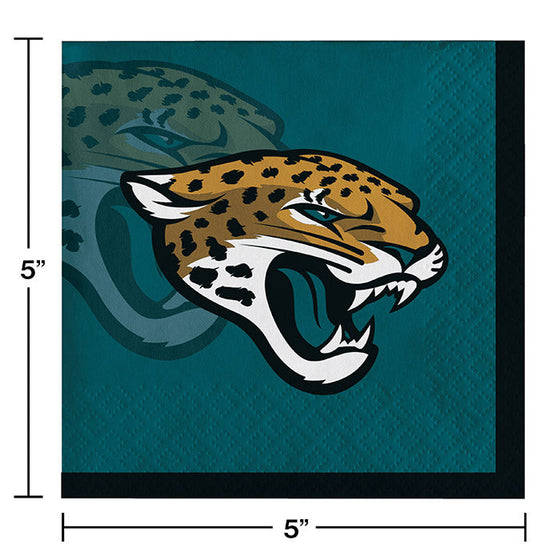 Jacksonville Jaguars Beverage Napkins, 16 ct - 757 Sports Collectibles