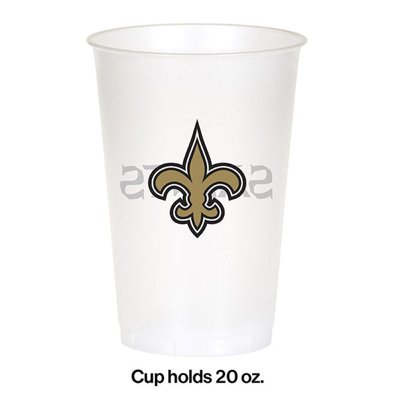 New Orleans Saints Plastic Cup, 20Oz, 8 ct - 757 Sports Collectibles