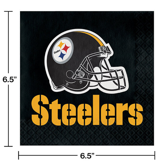 Pittsburgh Steelers Napkins, 16 ct - 757 Sports Collectibles