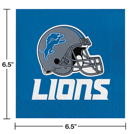 Detroit Lions Napkins, 16 ct - 757 Sports Collectibles