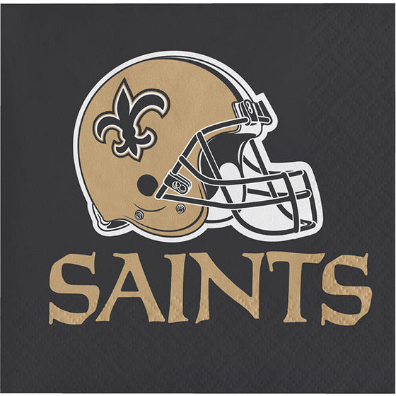 New Orleans Saints Napkins, 16 ct - 757 Sports Collectibles