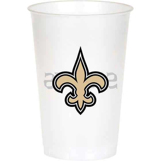 New Orleans Saints Plastic Cup, 20Oz, 8 ct - 757 Sports Collectibles