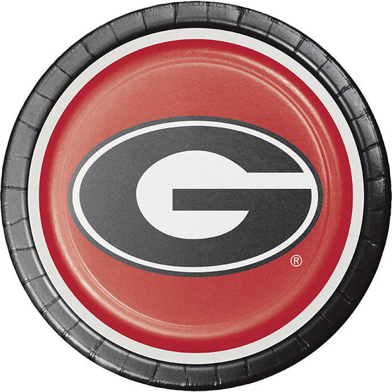 Georgia Bulldogs Paper Plates, 8 ct - 757 Sports Collectibles