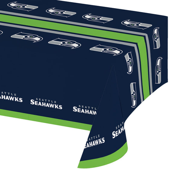 Seattle Seahawks Plastic Table Cover, 54" X 102" - 757 Sports Collectibles