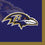 Baltimore Ravens Beverage Napkins, 16 ct - 757 Sports Collectibles