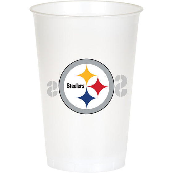 Pittsburgh Steelers Plastic Cup, 20Oz, 8 ct - 757 Sports Collectibles