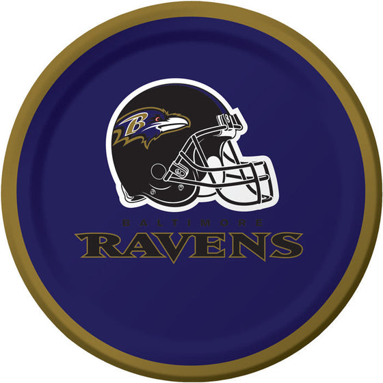 Baltimore Ravens Dessert Plates, 8 ct - 757 Sports Collectibles