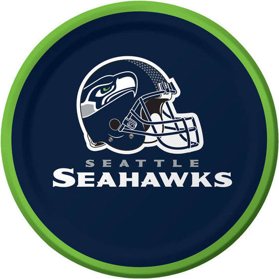 Seattle Seahawks Dessert Plates, 8 ct - 757 Sports Collectibles