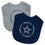 Dallas Cowboys - Baby Bibs 2-Pack - Navy & Gray - 757 Sports Collectibles