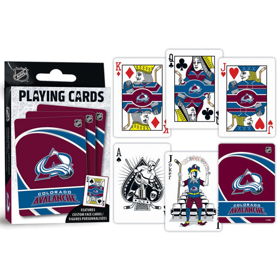 Colorado Avalanche Playing Cards - 54 Card Deck - 757 Sports Collectibles