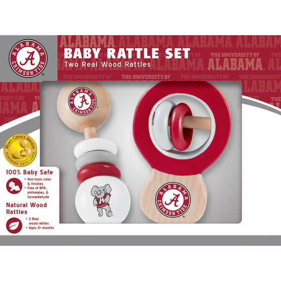 Alabama Crimson Tide - Baby Rattles 2-Pack - 757 Sports Collectibles