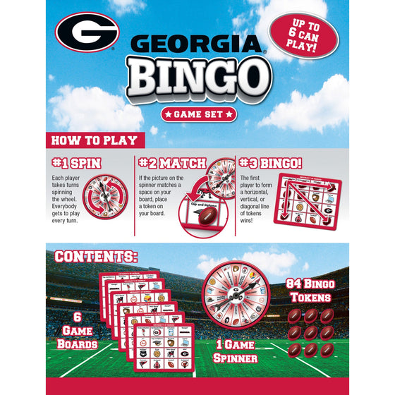 Georgia Bulldogs Bingo Game - 757 Sports Collectibles