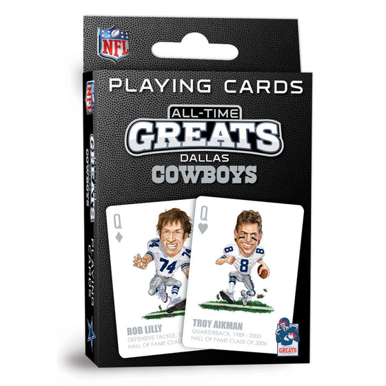 Dallas Cowboys All-Time Greats Playing Cards - 54 Card Deck - 757 Sports Collectibles