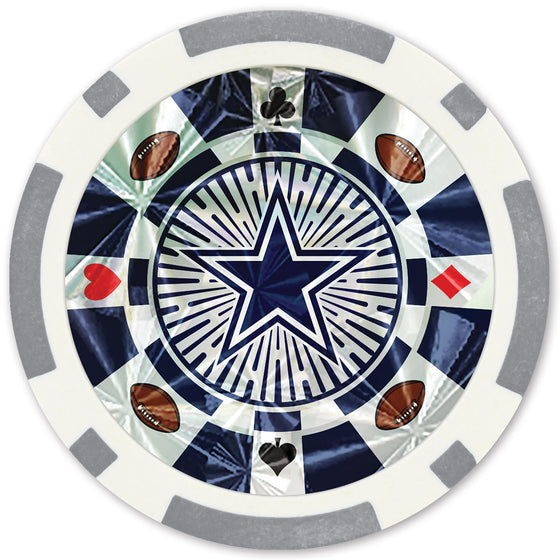 Dallas Cowboys 20 Piece Poker Chips - 757 Sports Collectibles