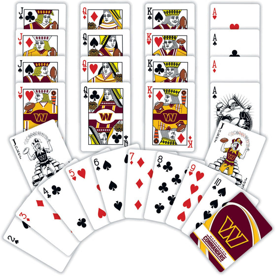 Washington Commanders Playing Cards - 54 Card Deck - 757 Sports Collectibles