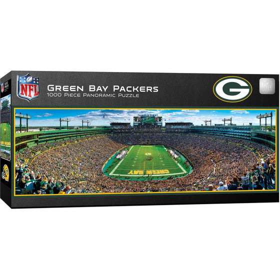 Green Bay Packers - 1000 Piece Panoramic Jigsaw Puzzle - End View - 757 Sports Collectibles