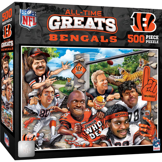 Cincinnati Bengals - All Time Greats 500 Piece Jigsaw Puzzle - 757 Sports Collectibles