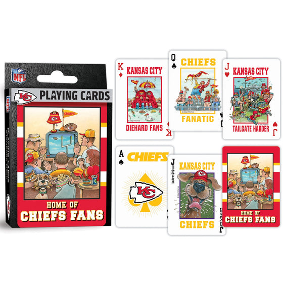Kansas City Chiefs Fan Deck Playing Cards - 54 Card Deck - 757 Sports Collectibles
