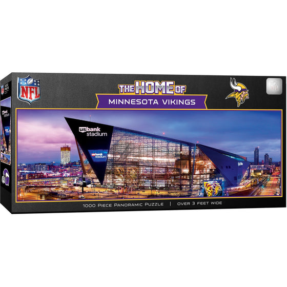 Minnesota Vikings - Stadium View 1000 Piece Panoramic Jigsaw Puzzle - 757 Sports Collectibles