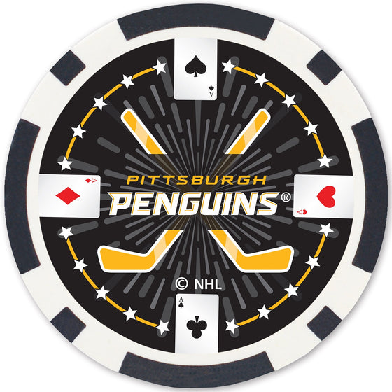 Pittsburgh Penguins 100 Piece Poker Chips - 757 Sports Collectibles