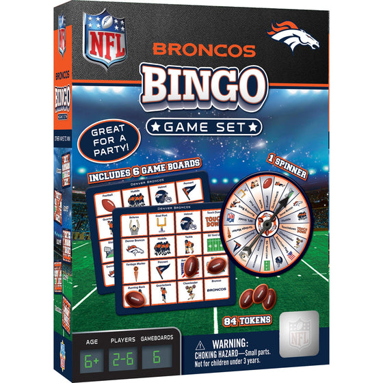 Denver Broncos Bingo Game - 757 Sports Collectibles