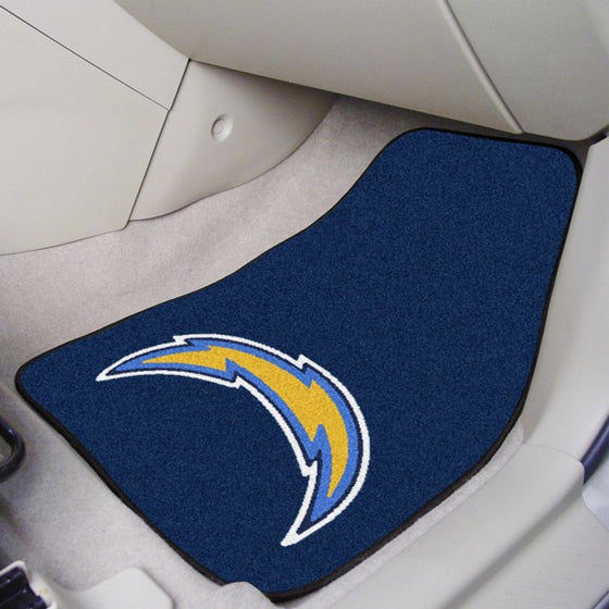 Los Angeles Chargers Carpet Car Mat Set