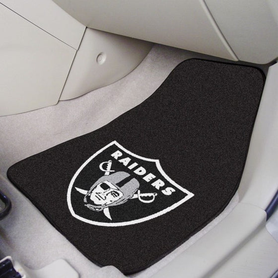 Oakland Raiders Carpet Car Mat Set