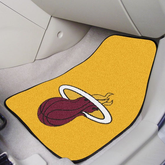 Miami Heat Carpet Car Mat Set (Style 1)