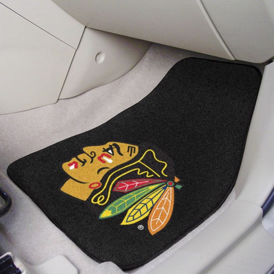 Chicago Blackhawks Carpet Car Mat Set