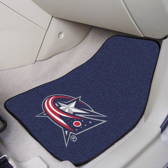 Columbus Blue Jackets Carpet Car Mat Set