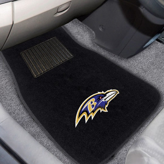 Baltimore Ravens Embroidered Car Mat Set