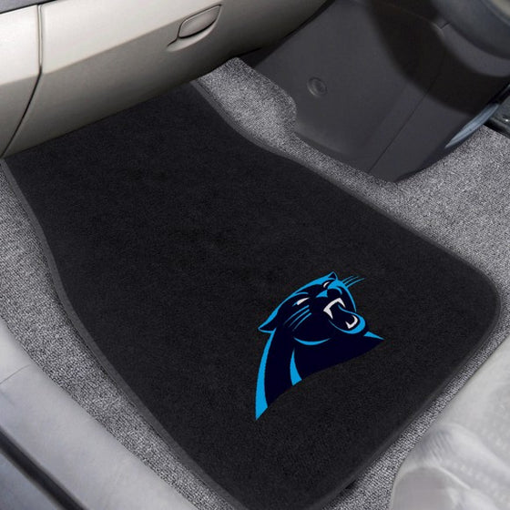 Carolina Panthers Embroidered Car Mat Set