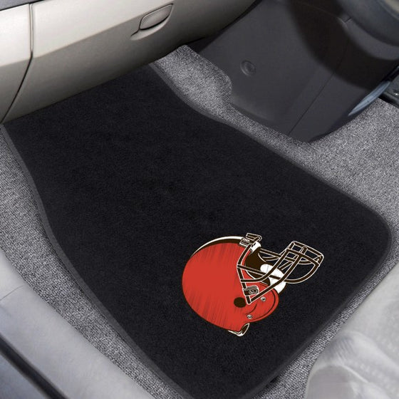 Cleveland Browns Embroidered Car Mat Set