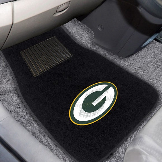 Green Bay Packers Embroidered Car Mat Set