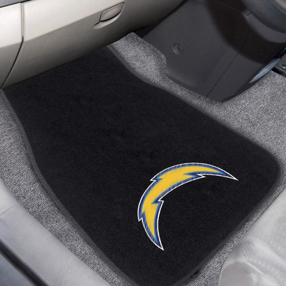 Los Angeles Chargers Embroidered Car Mat Set