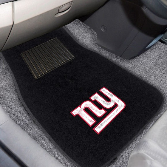 New York Giants Embroidered Car Mat Set