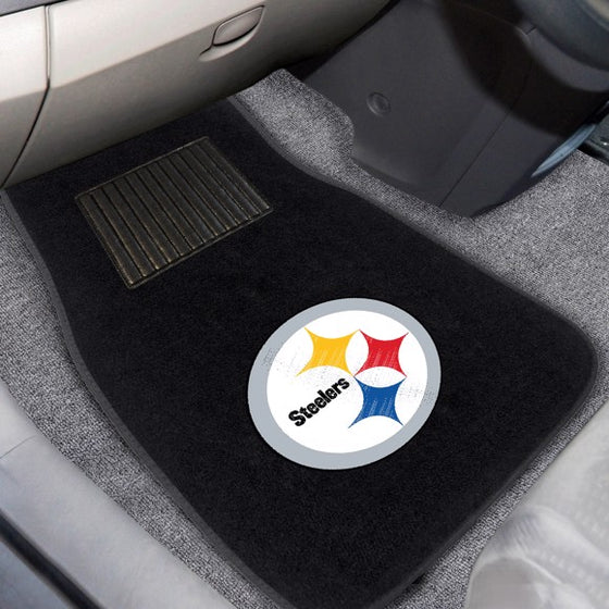 Pittsburgh Steelers Embroidered Car Mat Set