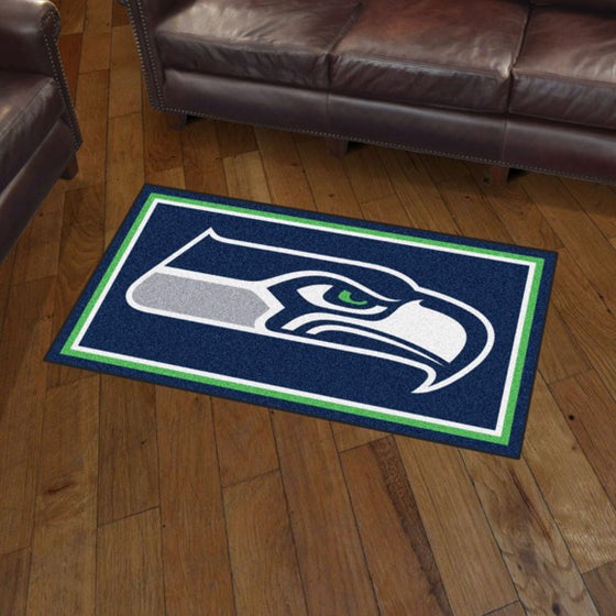 Seattle Seahawks 3'x5' Plush Rug