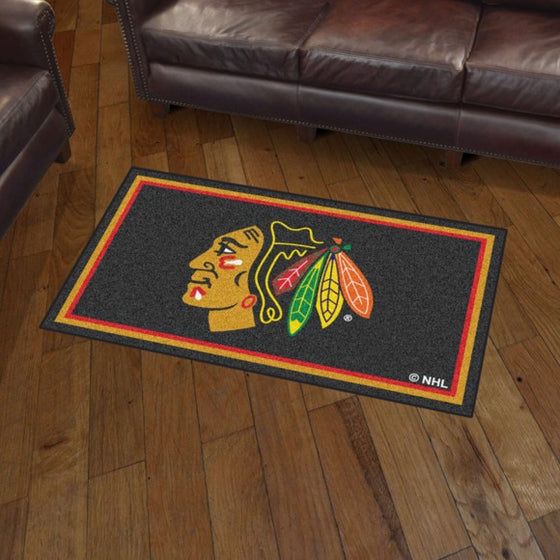 Chicago Blackhawks 3'x5' Plush Rug