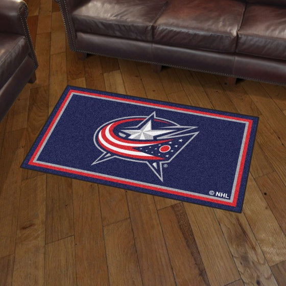 Columbus Blue Jackets 3'x5' Plush Rug