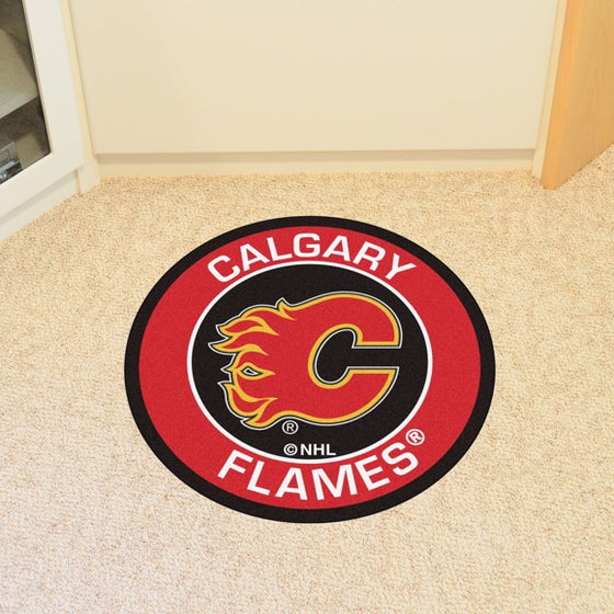 Calgary Flames Roundel Mat