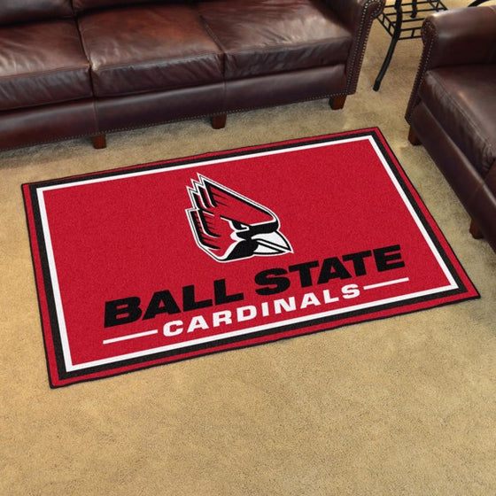 Ball State 4'x6' Plush Rug