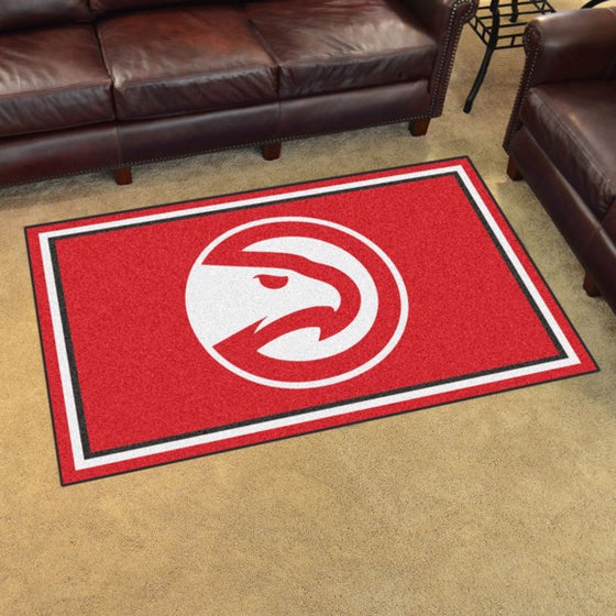 Atlanta Hawks 4'x6' Plush Rug