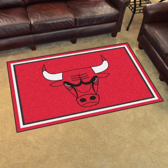 Chicago Bulls 4'x6' Plush Rug