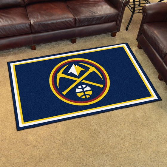 Denver Nuggets 4'x6' Plush Rug